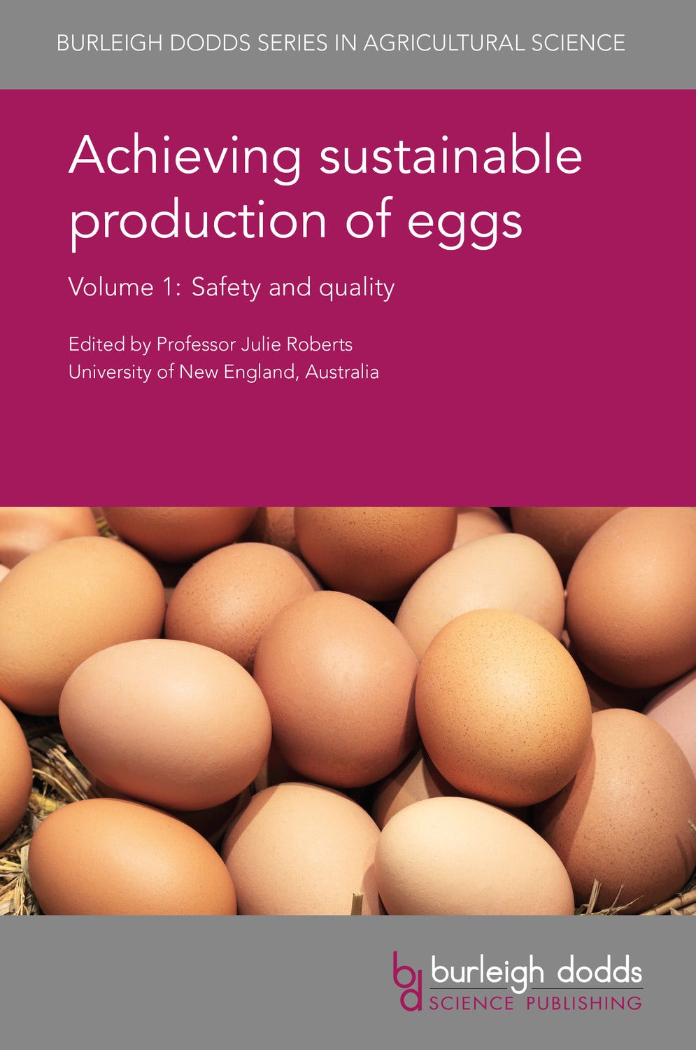 Book cover image for Achieving sustainable production of eggs Volume 1 ISBN: 9781786760784